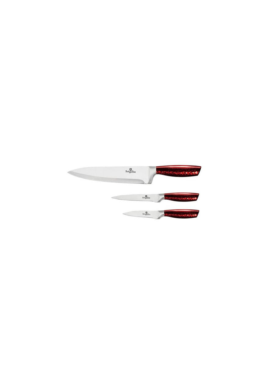 Набір ножів 3 предмета Metallic Burgundy Line BH2464 Berlinger Haus комбінований,