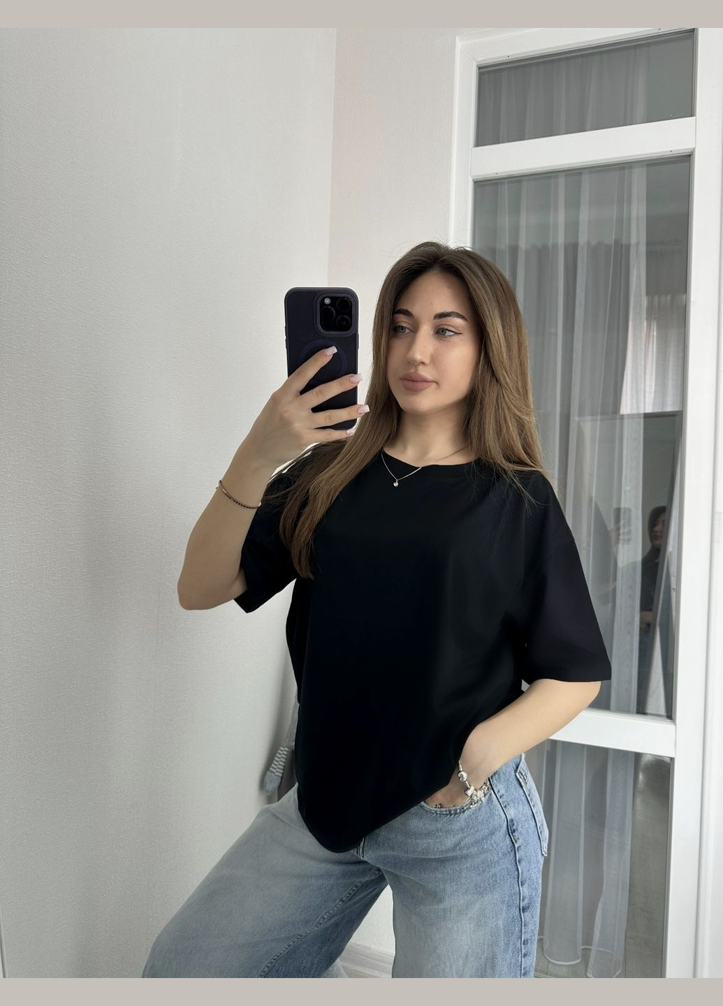 Женская однотонная футболка Україна - (324433545)