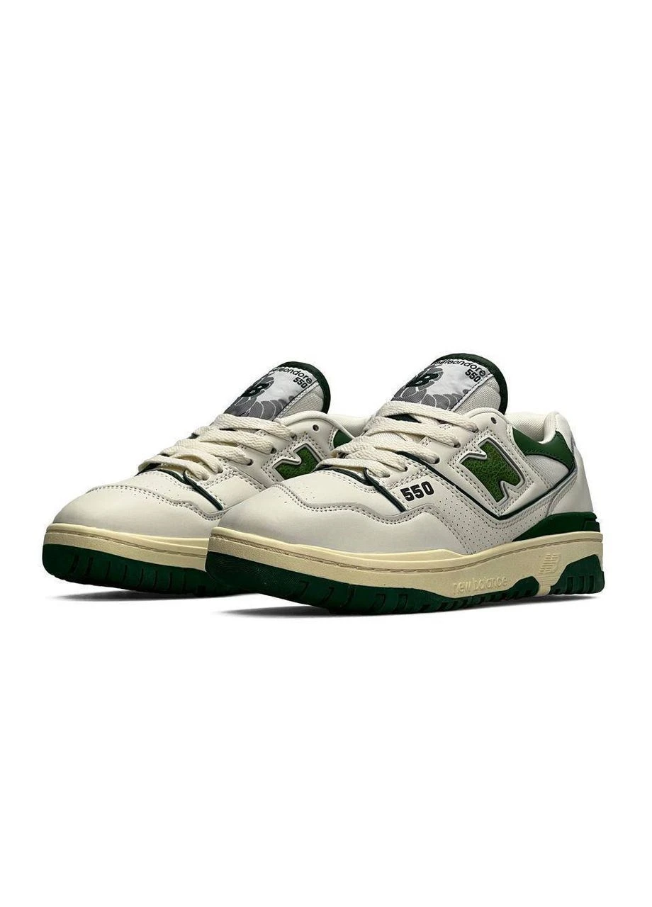 Жіночі кросівки Green White Summer No Brand 550 білі демісезони (379439599)