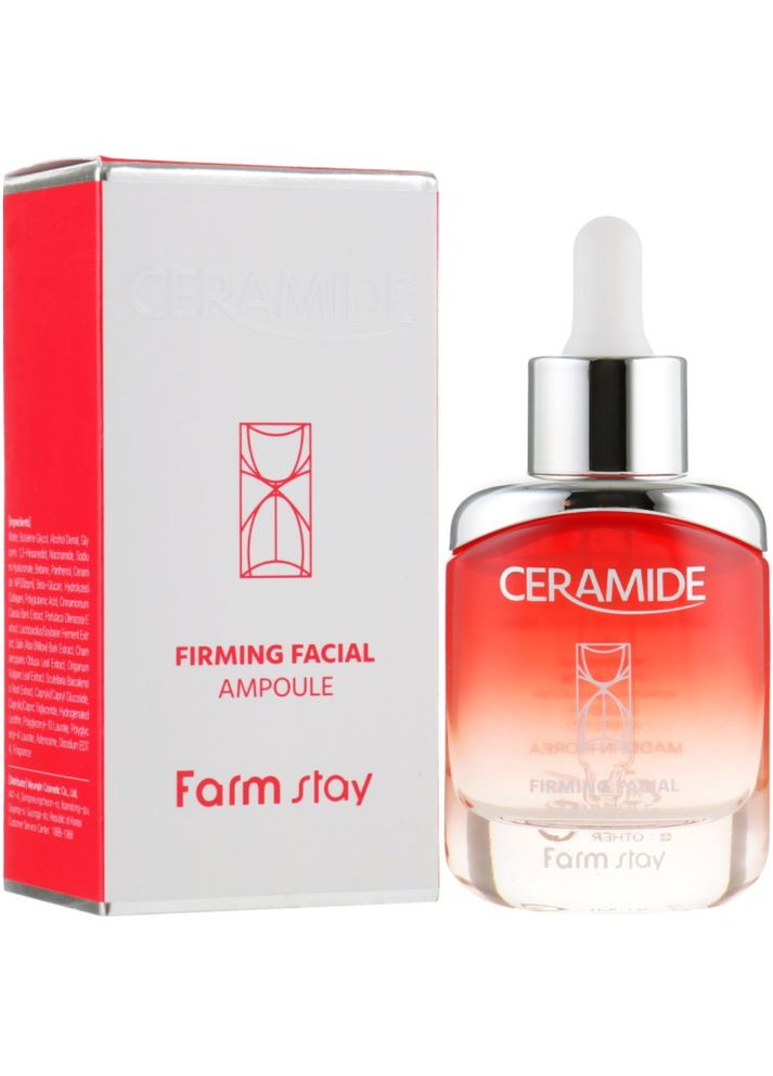 Зміцнююча сироватка з керамідами Ceramide Firming Facial Ampoule 35 мл (8809480772764) FarmStay (360715291)