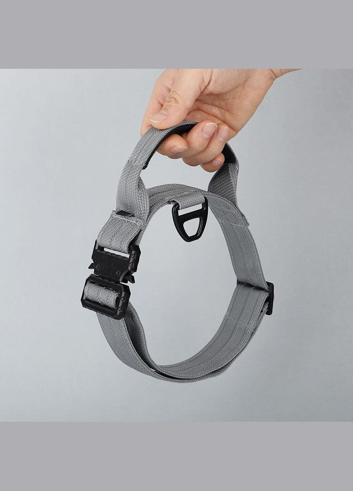 Нашийник для собак, світловідбиваючий для середніх і великих порід, Сірий M (33-42 см) Berry (299915281)