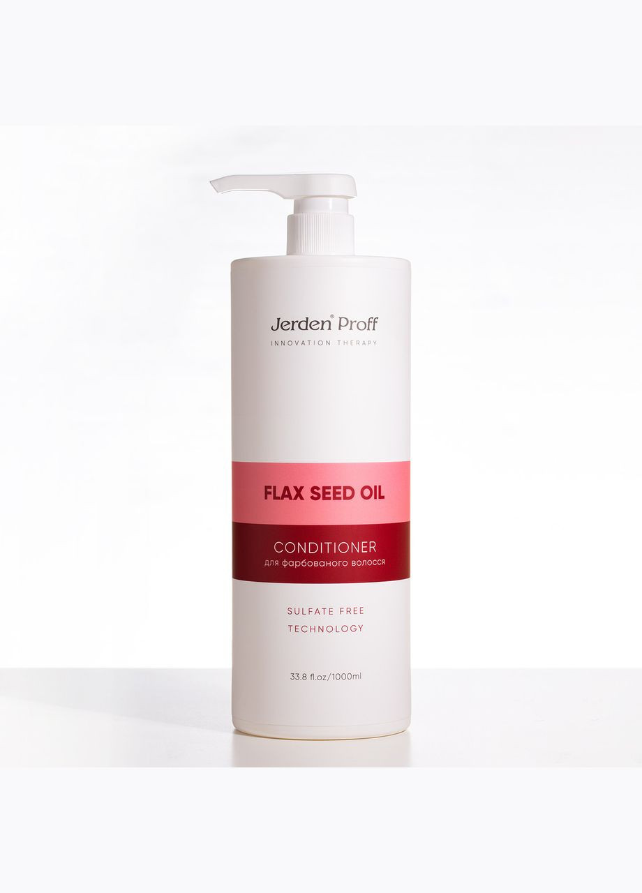 Кондиціонер для фарбованого волосся CONDITIONER FLAX SEED OIL 1000мл Jerden Proff (313100140)