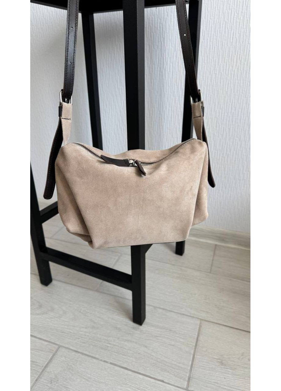 Сумка багет из искусственной замши мягкая форма No Brand (369675023)