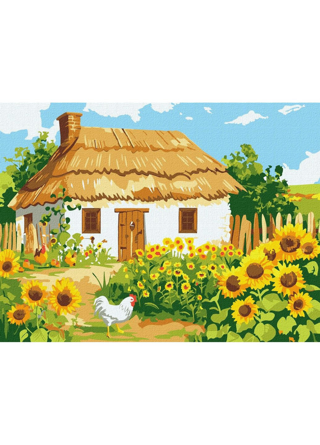 Картина за номерами "" /KHO6350/ "Червоний будиночок" 30х40см Ідейка (373955184)