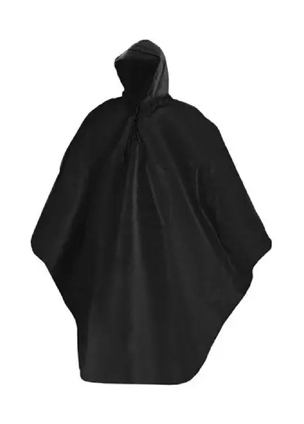 Дощовик плащ пончо з капюшоном чохлом футляром захист від дощу для дітей дорослих 130х115 см (476849-Prob) Чорний Unbranded (291984586)