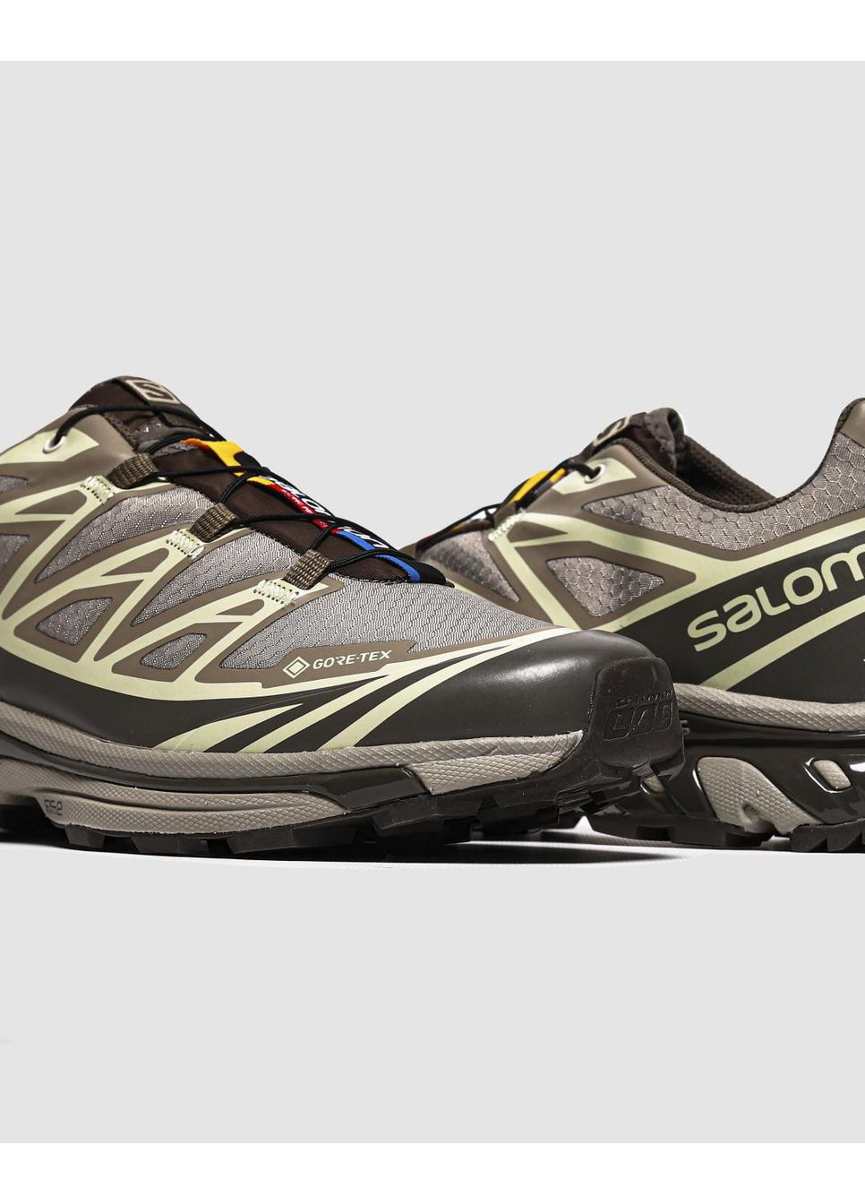 Коричневі Осінні кросівки чоловічі salomon xt-6 gore-tex vintage khaki brow саломон xt-6 No Brand