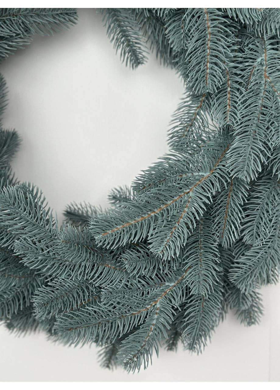 Великий різдвяний хвойний вінок Lux литий, 60 см HVOYA (372492519)