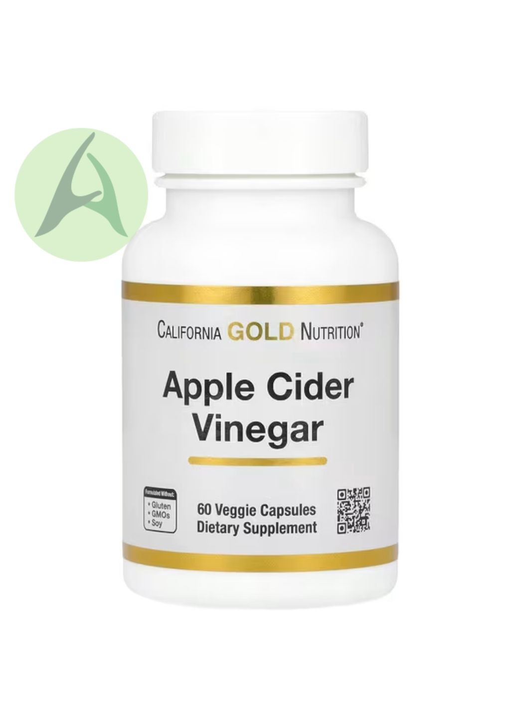 Яблучний оцет, 60 капсул California Gold Nutrition (322523168)