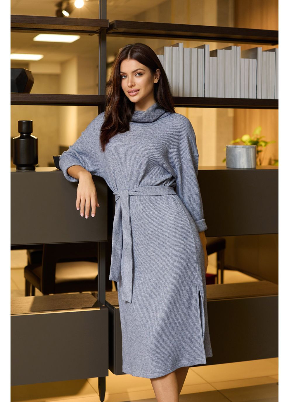 Серое платье 1921.5007 Seventeen