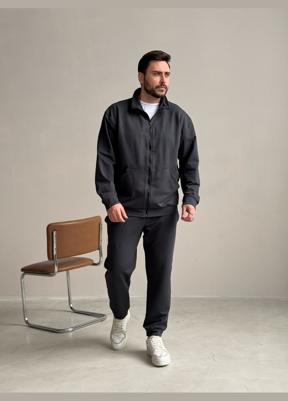 Комплект жилетка сірий графіт Easy + костюм Pull без капюшону сірий No Brand (329934137)