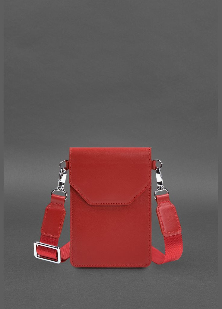 Кожаная сумка-чехол для телефона maxi Красная (A-028502) BlankNote (327874144)