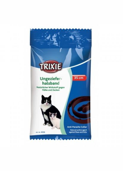 Нашийник для тварин (4011905040066) Trixie біо проти бліх та кліщів 35 см (276975066)