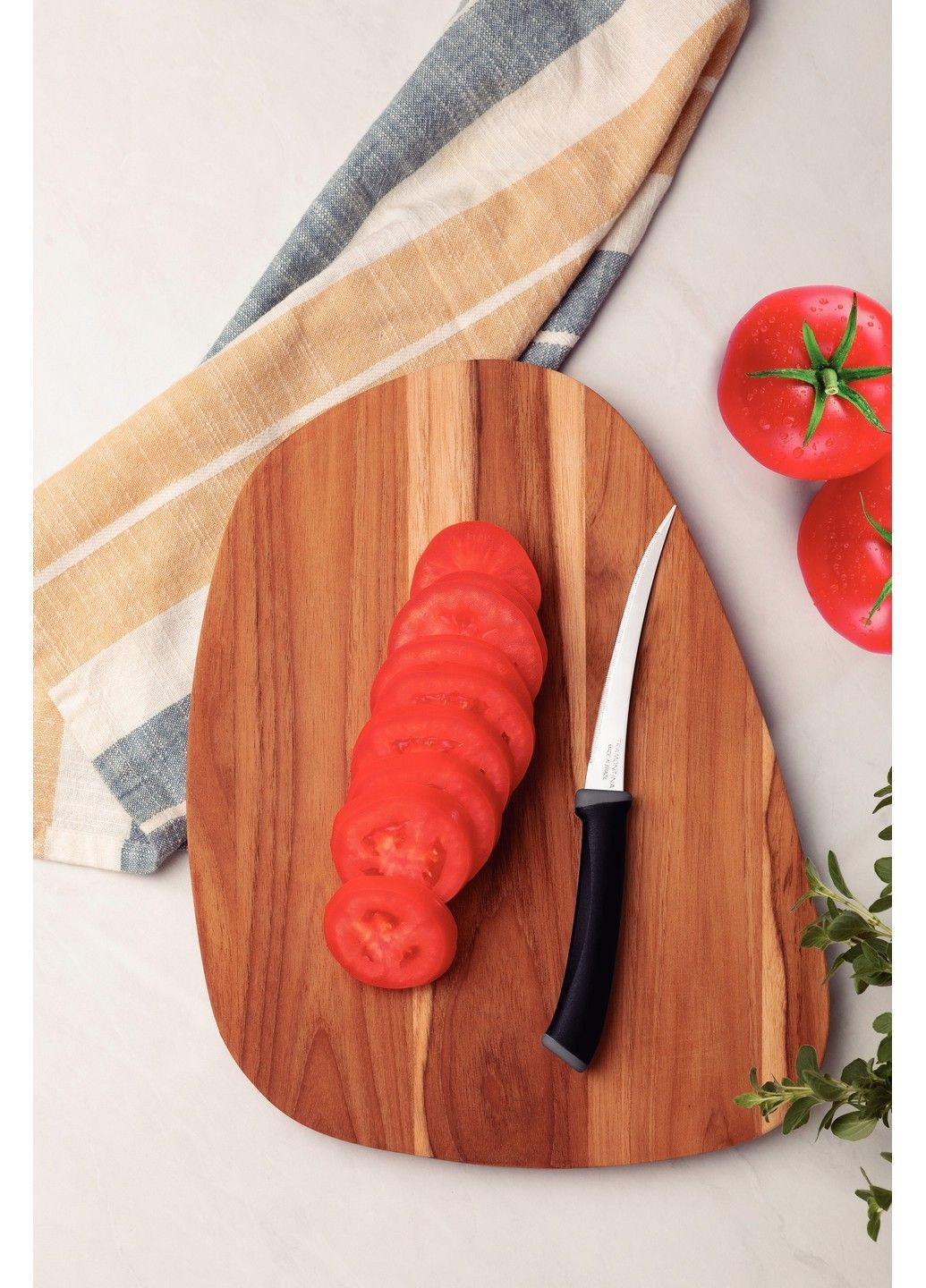 Набори ножів FELICE black ніж д/томатів 127мм 2шт (23495/205) Tramontina комбінований,