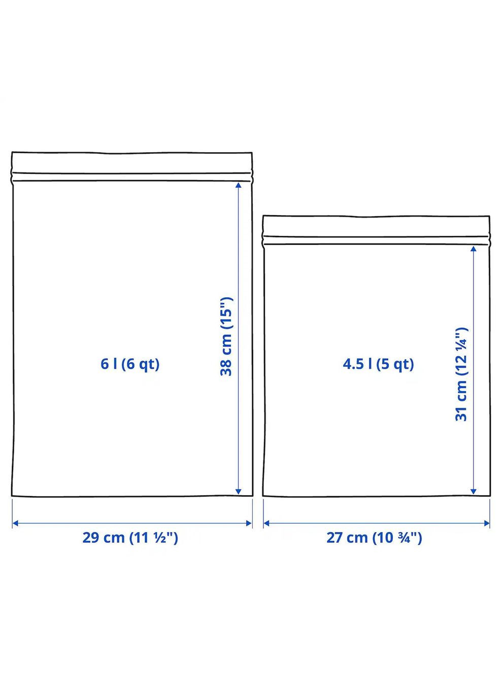 ZIP пакет для заморозки ІКЕА ISTAD (40525685) IKEA (278407365)
