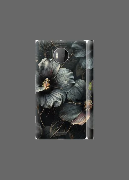 Чохол на Microsoft Lumia 950 XL Dual Sim Чорні квіти "6031m-407-2448" Endorphone (348093188)