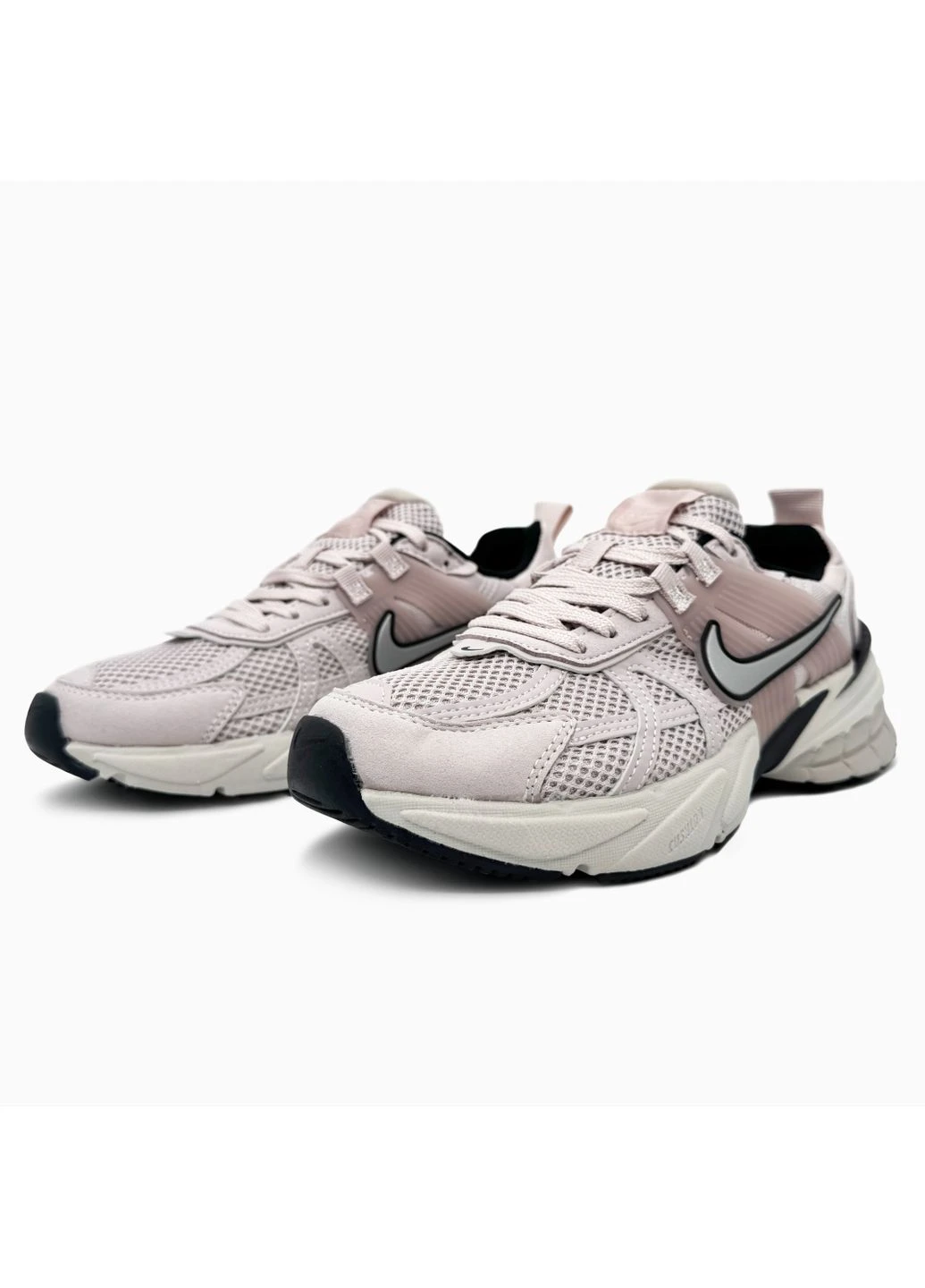 Розовые демисезонные кроссовки мужские nike v2k runtekk light pink найк в2к рантек розовые No Brand