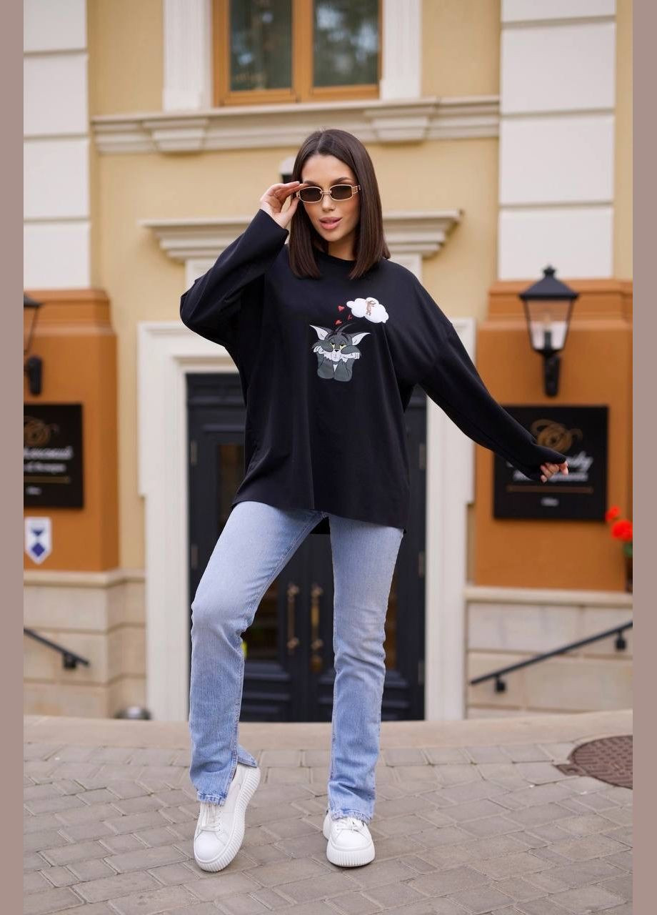 Черный свитшот женский Milani (322774321)