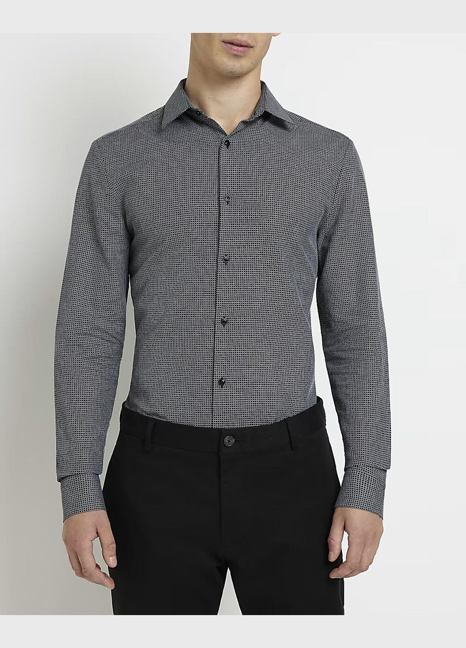 Черная рубашка River Island