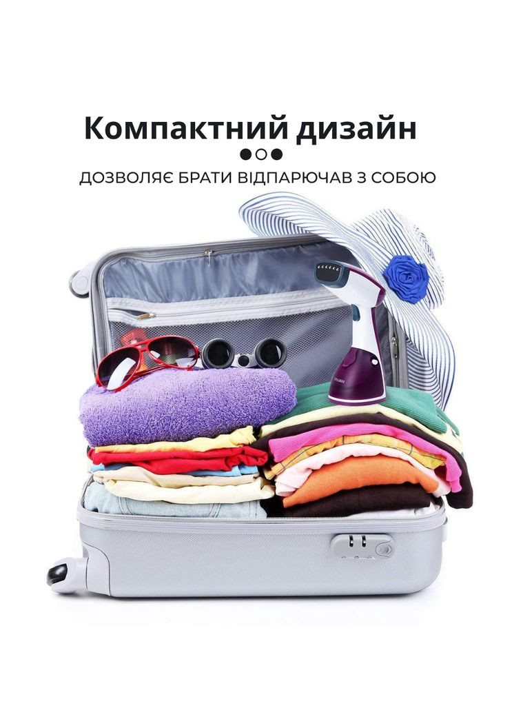 Ручной отпариватель для одежды 250 мл компактный утюг для путешествий и дома ProDobro (364192606)