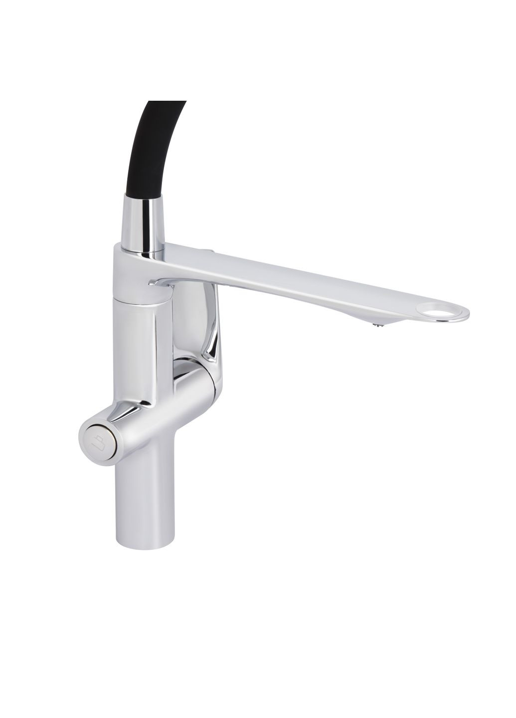 Змішувач для кухні Vlasta New з гнучким виливом з підключенням для питної води QTVLA364CRM45648 Chrome Qtap (323485681)