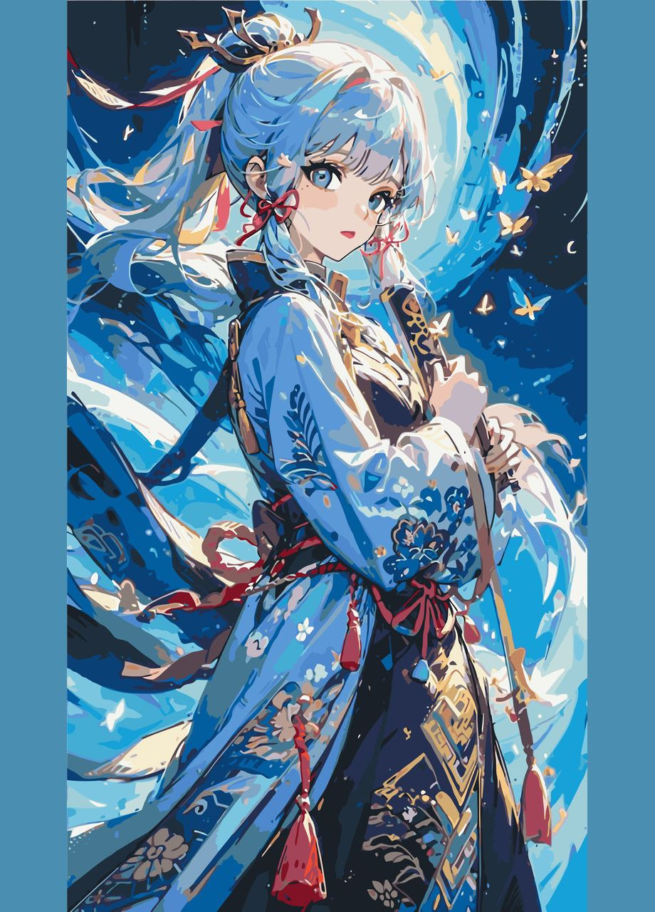 Картина за номерами Геншин Імпакт: Аяка 40*70 см Оригамі LW 30400 Origami (322141860)