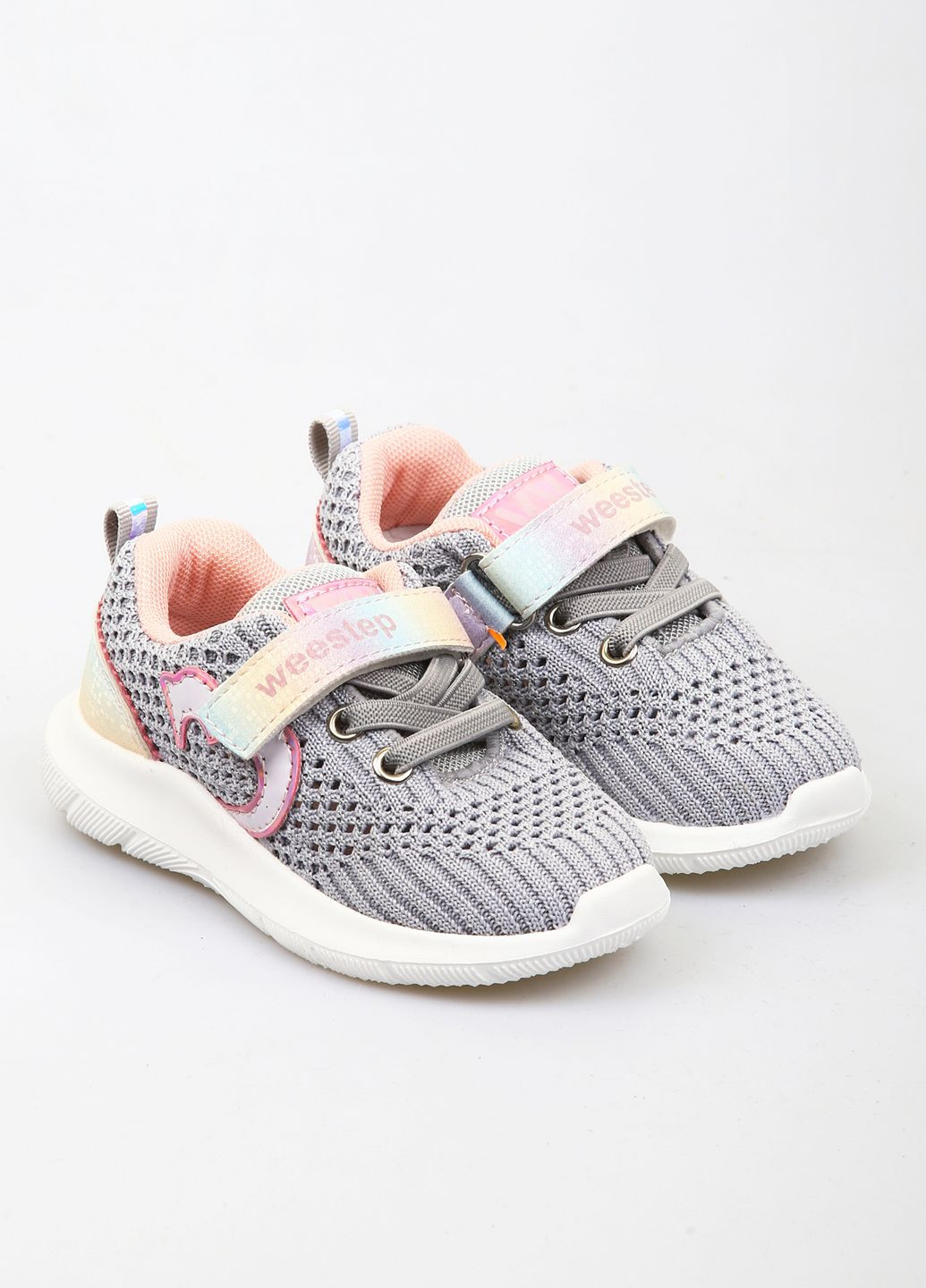 Серые демисезонные кроссовки Weestep