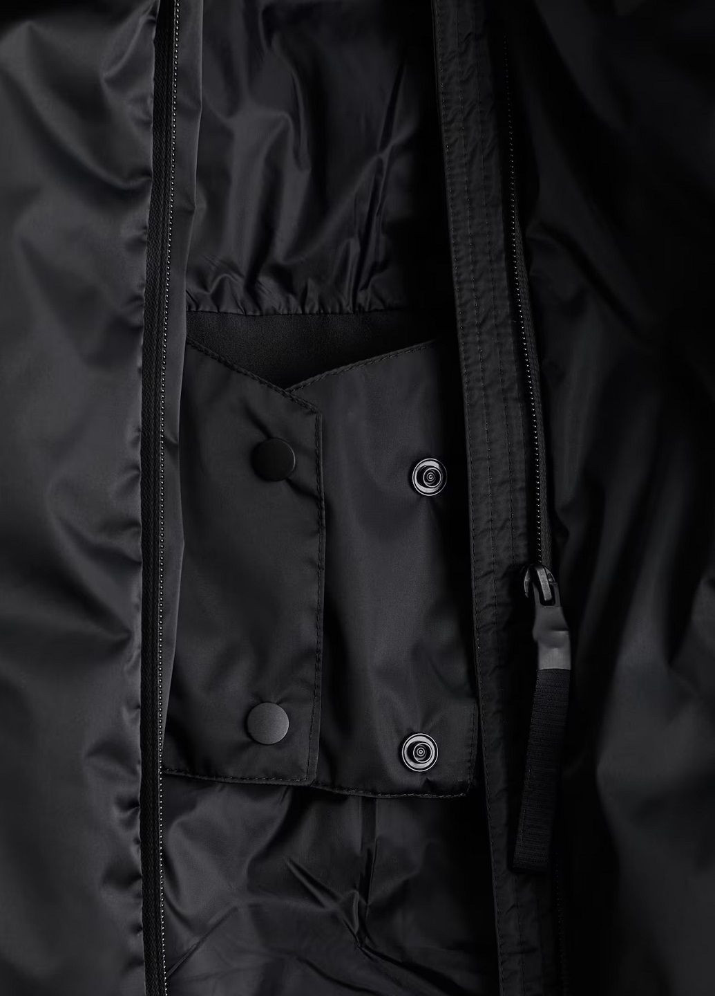 Чорний зимній Пуховик H&M