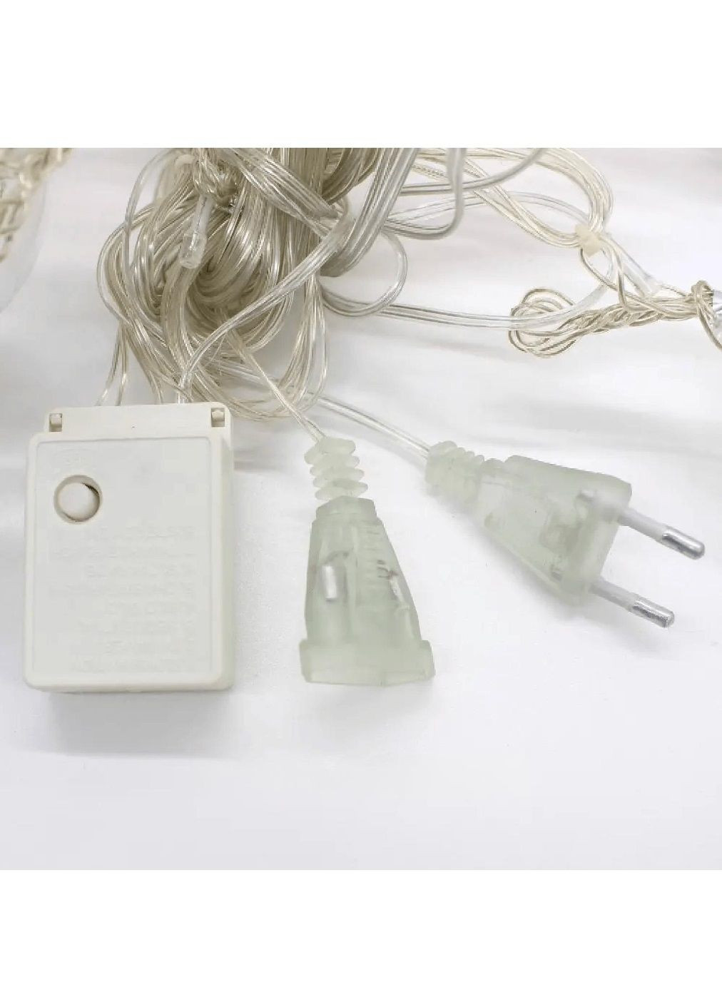 Світлодіодна кімнатна гірлянда штора кульки 12 штук з роботою від мережі контролером 3 м 200LED (478607-Prob) Холодна біла Unbranded (307425244)