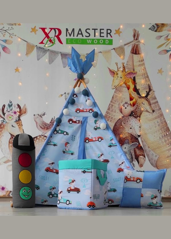 Вігвам Веселі перегони БОН БОН + кошик для іграшок Повний комплект! No Brand (316256925)