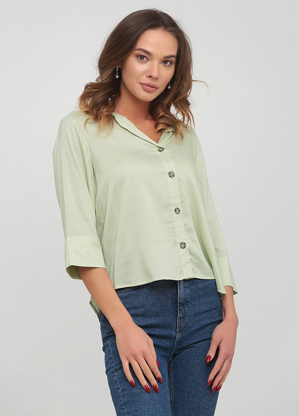 Салатова блуза H&M