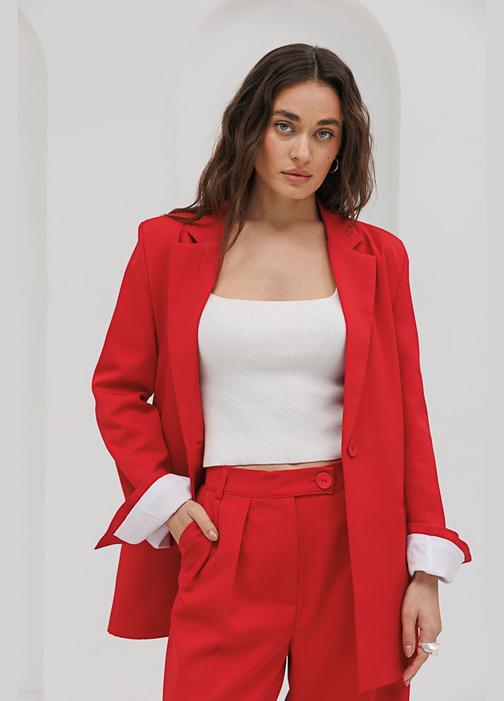 Женский брючный костюм с палаццо шоколадный Arjen (294906813)