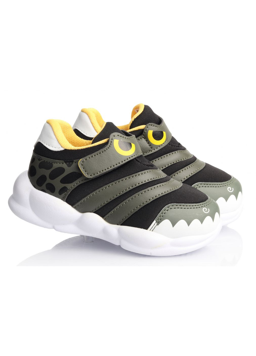 Комбіновані всесезон кросівки 1578 для хлопчиків чорно-зелені, сітка. розмір Promax