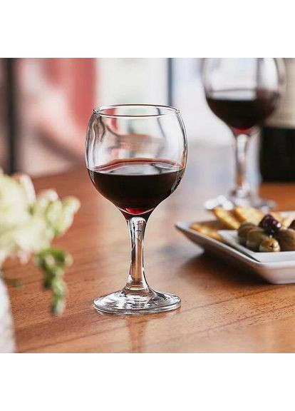 Набір 6 фужерів для вина Bistro 227мл скляні бокали для подачі напоїв Pasabahce (368986858)