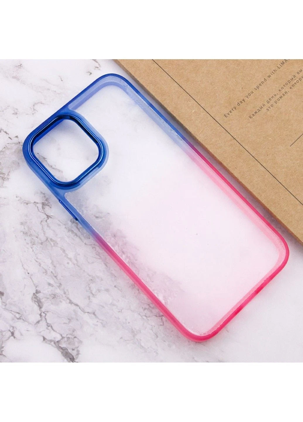 Чехол TPU+PC Fresh sip series для Apple iPhone 12 Pro / 12 (6.1") Салатовый / Розовый No Brand (382912395)