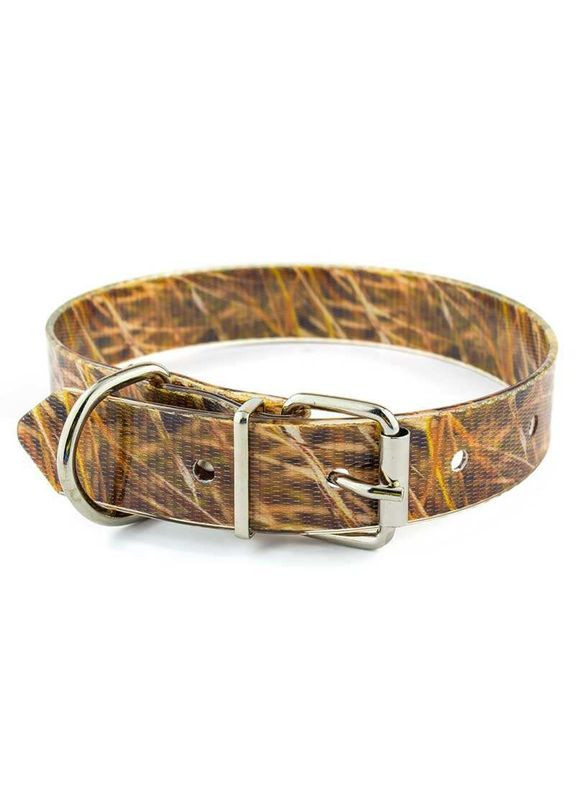 Ошейник водонепроницаемый с маскирующим рисунком Камыш для охотничьих собак - 2,5 см / 34-45 см Kareline (364819950)