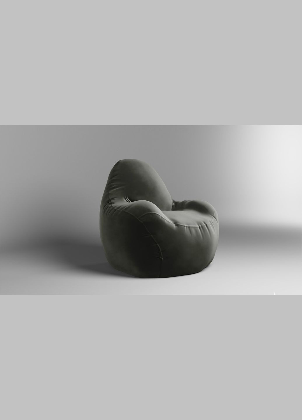 Крісло - мішок Relax 100 см Велюр Virginia Coffee SkyPuff (339871781)