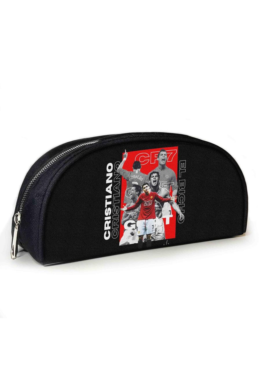 Пенал школьный с принтом Криштиану Роналду 23х10х8 см детский для девочки,мальчика (3908) No Brand (364822975)