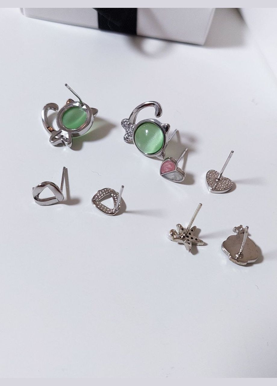 Набор из 4-х пар сережек MK1303 медицинское серебро DeKolie (339067206)