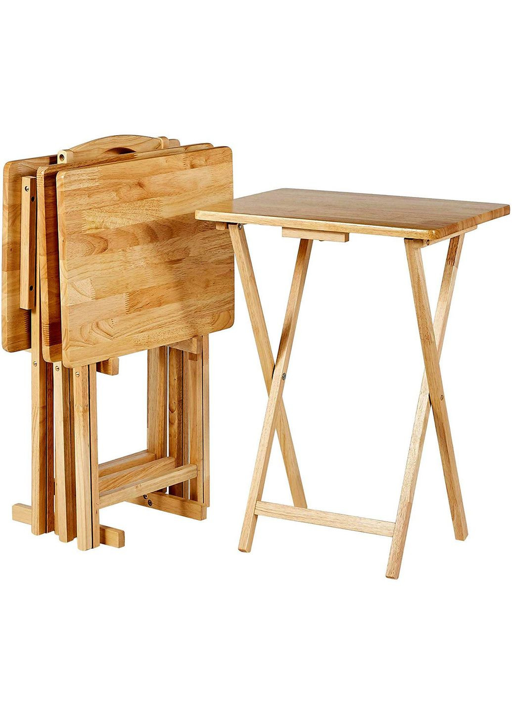 Столик розкладний з дерева Дарлінг ваніль (СУН-000102) No Brand (328960285)