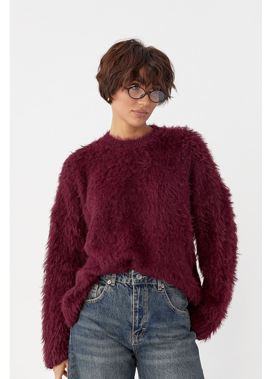 Тепла вільна кофта зі штучного хутра Lurex (364813719)