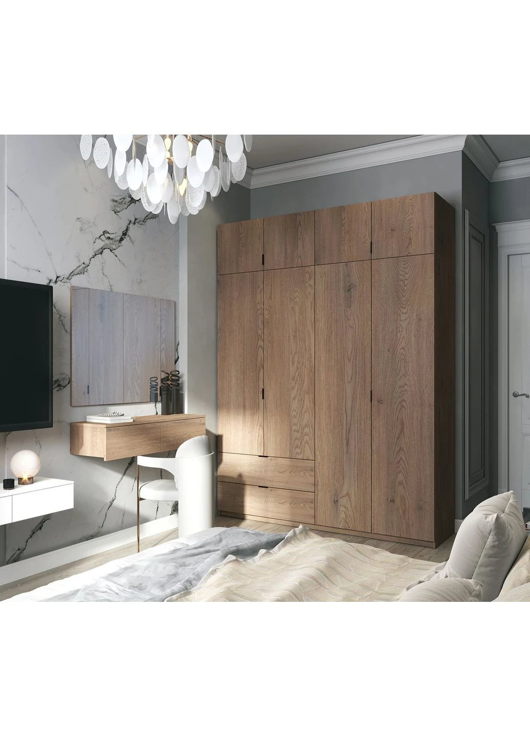 Комплект меблів Левія + дзеркало Канноло 100х32х100 (DRS-011844) Doros (373647102)