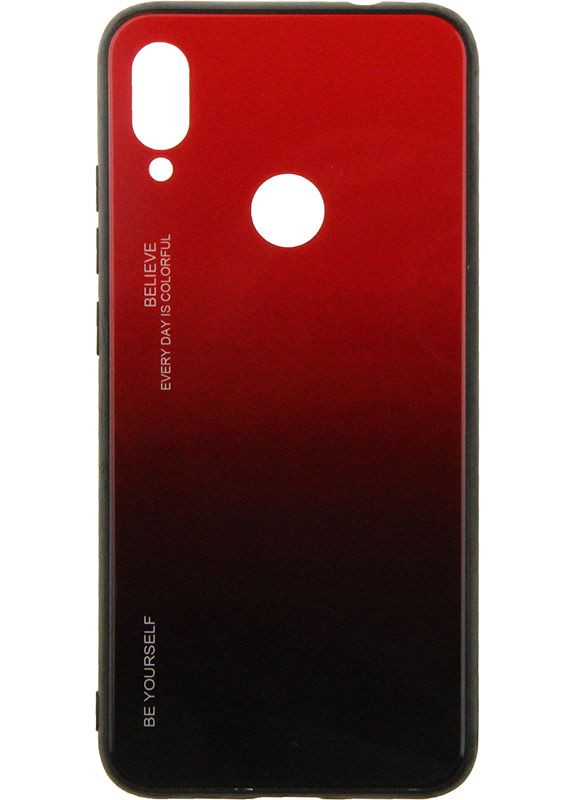 Чехолнакладка Gradient Glass Case Xiaomi Redmi Note 7 Red Toto (301472737)