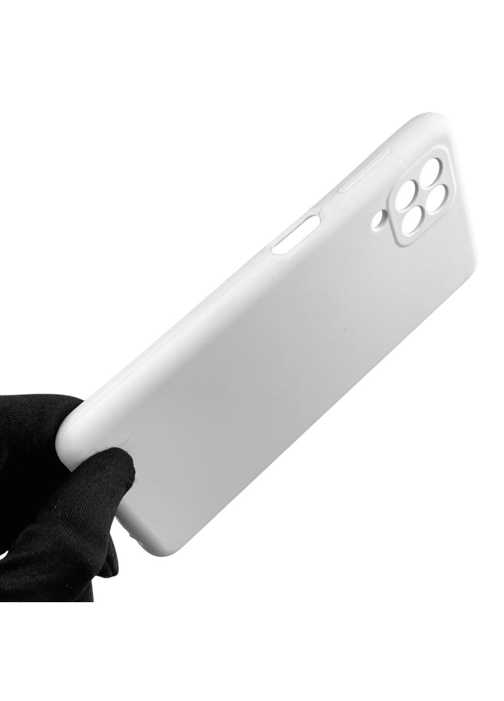 Чехол для Galaxy M22 4G (SM-M225F) силиконовый с микрофиброй нескользящий на самсунг м22 4г белый Samsung (366389193)