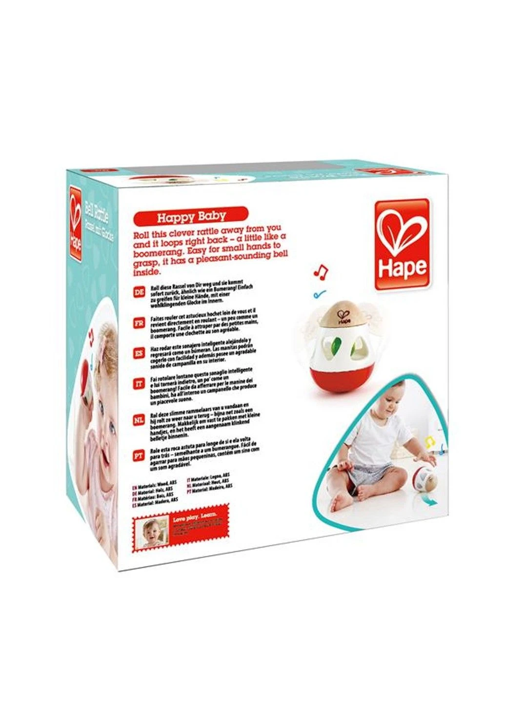 Погремушка-неваляшка Колокольчик (E0016) Hape (331174044)