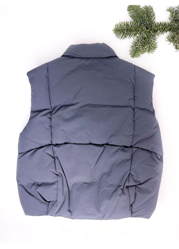 Демисезонный жилет 98 см графитовый артикул Л715 Zara (316038629)