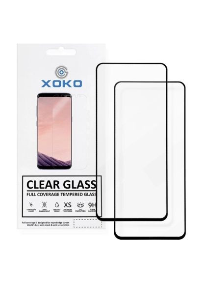 Скло захисне Full Cover Ultra-Thin iPhone 12 Pro Max Black 2 pcs (XK-FCU-AP-IP12PM) XoKo Full Cover Ultra-Thin iPhone 12 Pro Max Black 2 pc (366482645)