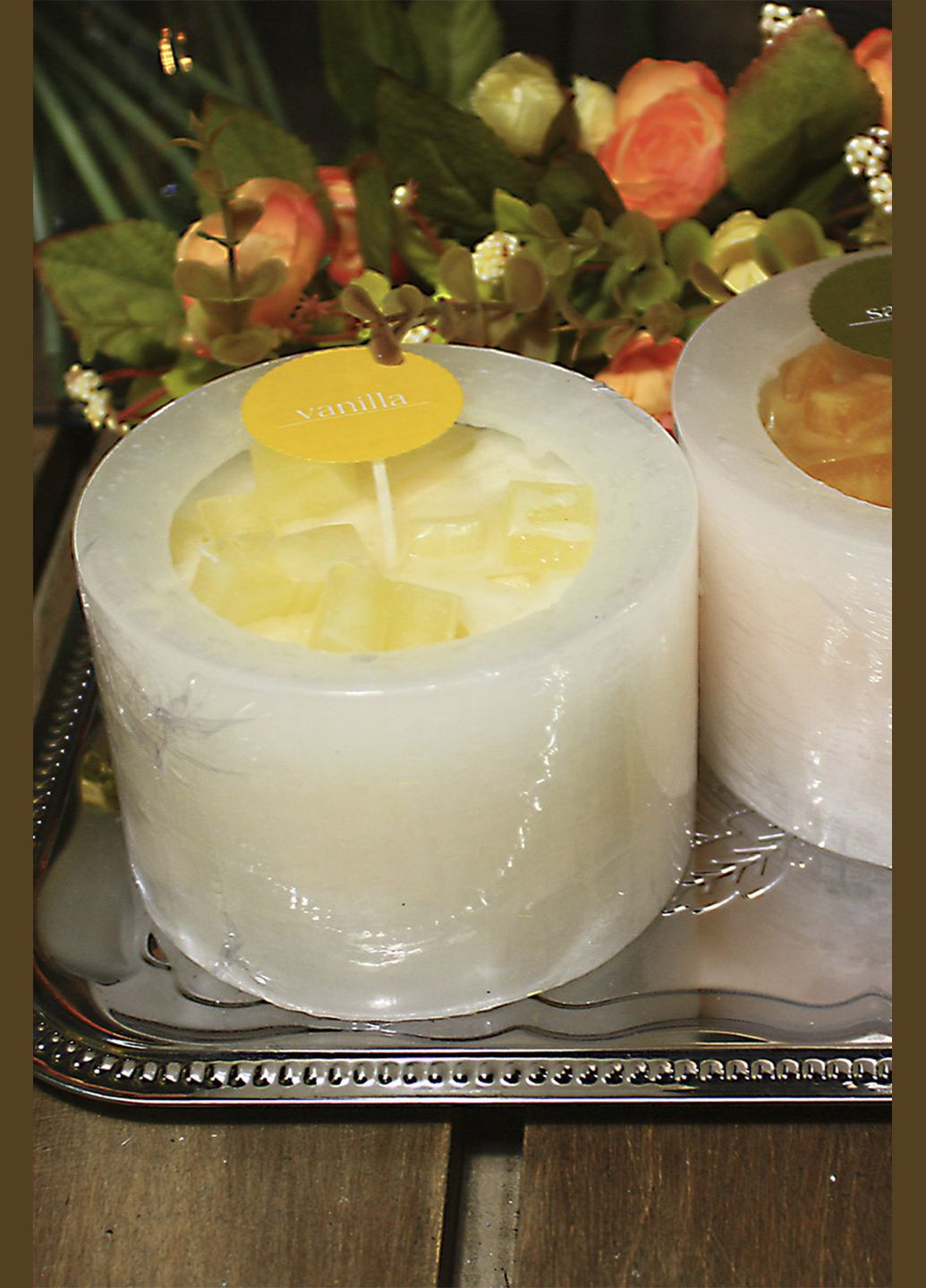 Арома свічка "Екзотік" колір різнокольоровий ЦБ-00270289 CandyLight (317163708)