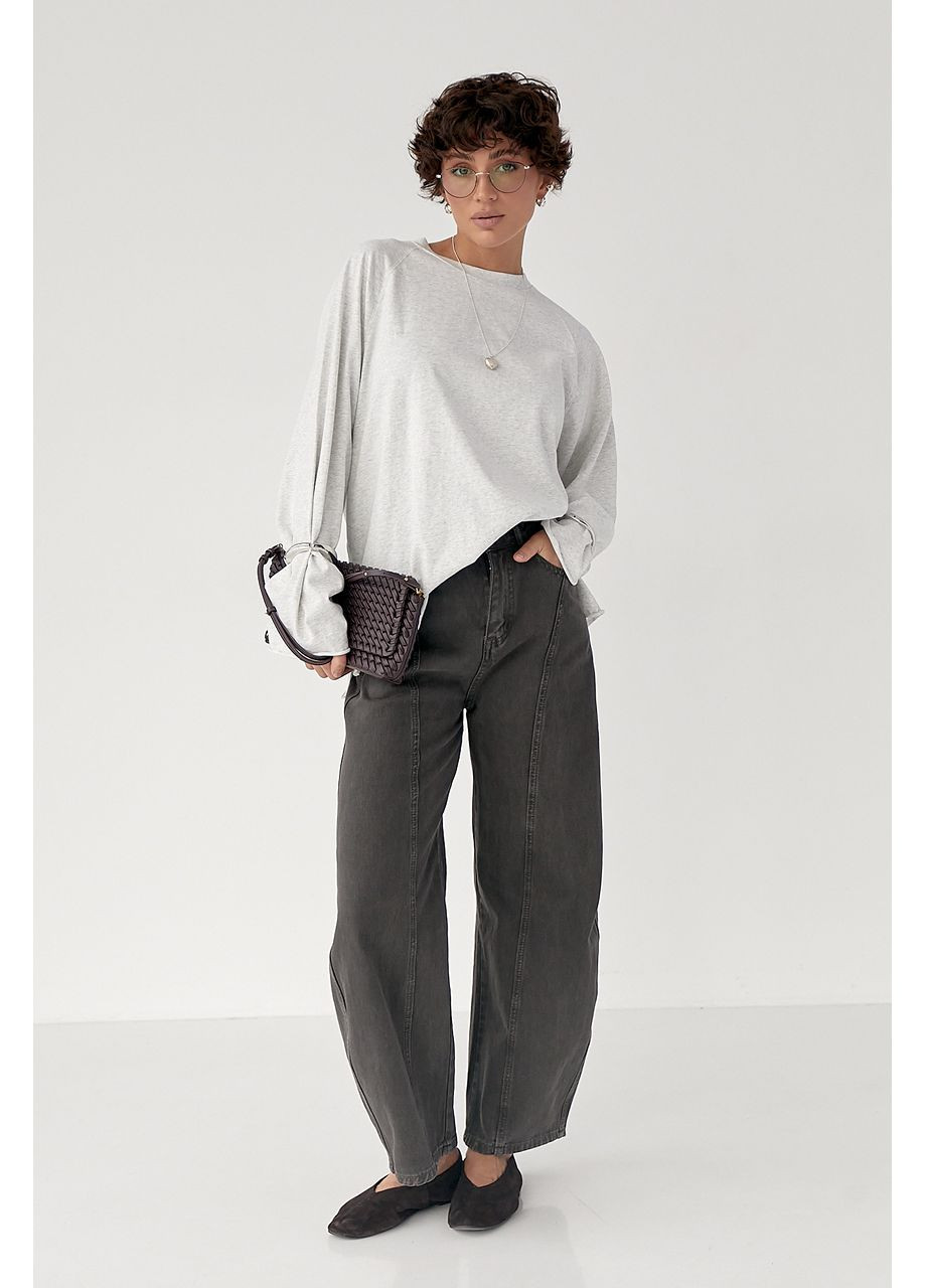 Однотонный свободный лонг Lurex (372255474)