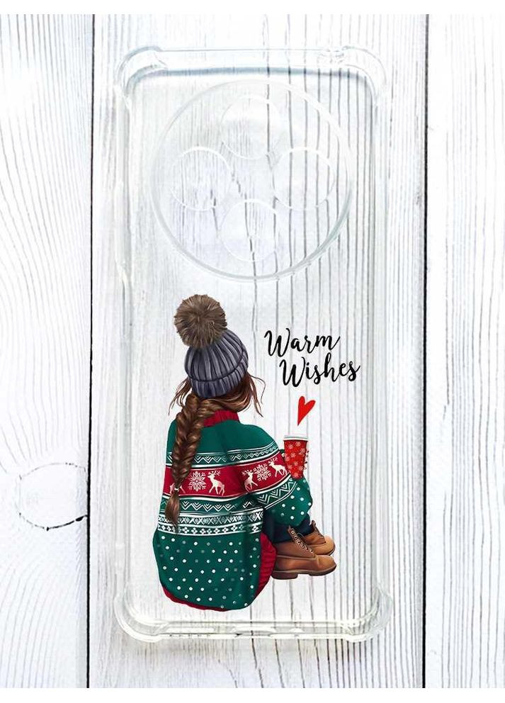 Чохол з потовщеними кутами на Xiaomi Redmi 14C / Poco C75 Дівчина з кавою (принт 136) Creative (362968922)