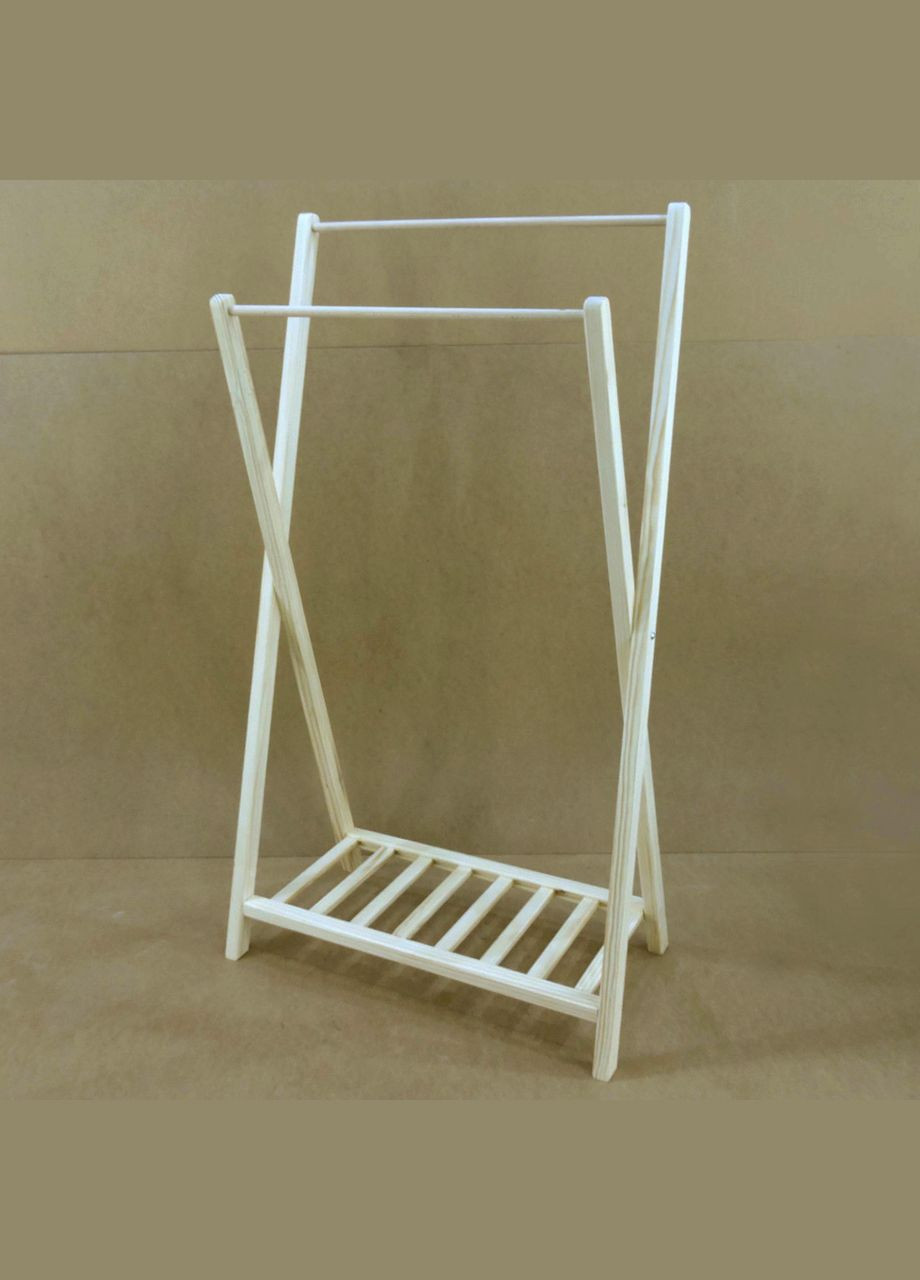 Стійка вішалка для одягу з дерева Велінград бланже (СВГ-000201) No Brand (328082051)